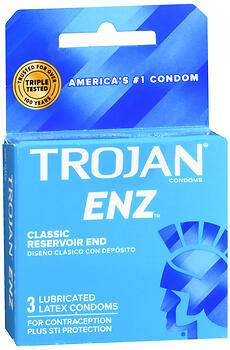 TROJAN ENZ Lubricated Latex Condoms