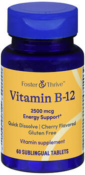 Foster & Thrive Vitamin B-12 2,500 MCG Sublingual Tablets
