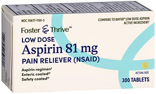 Foster & Thrive Low Dose Aspirin 81 mg Tablets