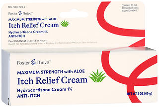 Foster & Thrive Maximum Strength with Aloe Itch Relief Hydrocortisone 1% Cream