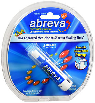 Abreva Docosanol 10% Cold Sore/Fever Blister Treatment Pump Cream