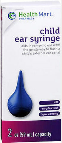 Healthmart Pharmacy Child Ear Syringe, Child Size, 2 Oz Capacity