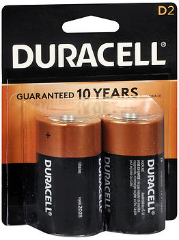 Duracell Alkaline Batteries D 2EA