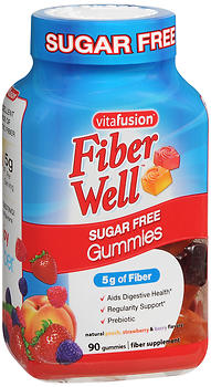 Vitafusion Fiber Well Sugar Free Gummies Assorted Flavors