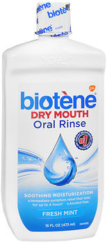 Biotene Dry Mouth Oral Rinse Fresh Mint 16 oz