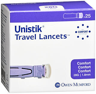 UNISTIK Travel Lancets 28G