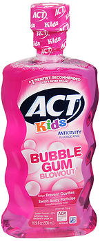 ACT Kids Anticavity Fluoride Rinse Bubblegum Blowout 16.9 oz