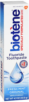 Biotene Fluoride Toothpaste Fresh Mint Original 4.3 oz