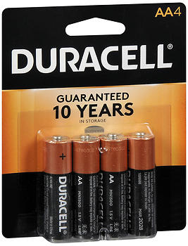Duracell Alkaline Batteries AA 4EA