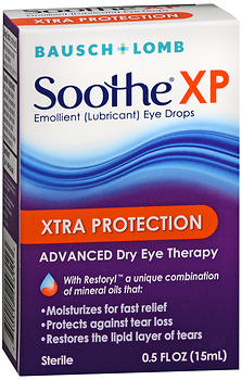 Bausch + Lomb Soothe XP Xtra Protection Advanced Dye Eye Therapy 0.5 OZ