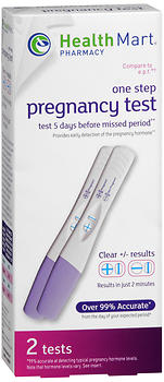 Health Mart One Step Pregnancy Tests 2 EA
