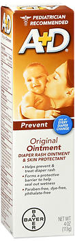 A+D Diaper Rash Ointment & Skin Protectant Original 4 OZ