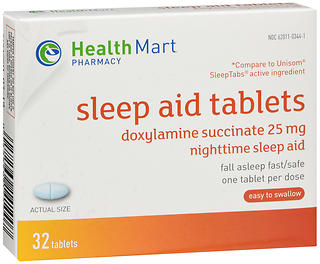 Health Mart Pharmacy 25mg Sleep Aid Tablets