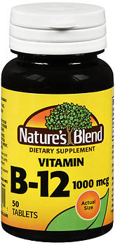 Nature's Blend Vitamin B12 1000mcg 50 Tablets