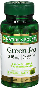 NATURE'S BOUNTY GREEN TEA 315 MG CAPSULES