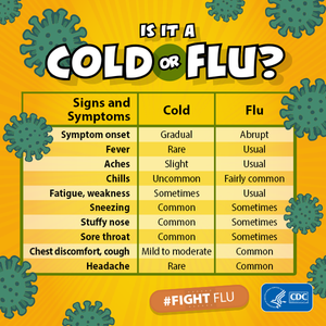 IS IT THE FLU OR COMMON COLD?