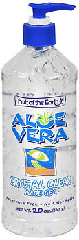 FRUIT OF THE EARTH ALOE VERA CRYSTAL CLEAR ALOE GEL