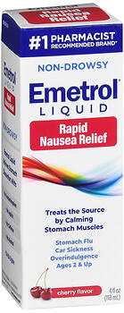 Emetrol Non-Drowsy Rapid Nausea Relief Liquid Cherry