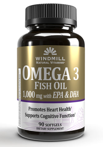 Omega III EPA & DHA Fish Oil 1000 mg.- 60 SOFTGELS