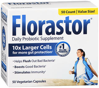 Florastor Dual Action Probiotic Vegetarian Capsules