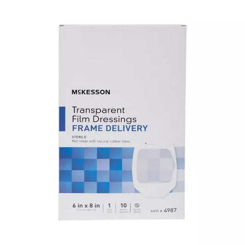 McKesson Transparent Film Dressings Frame Delivery Sterile