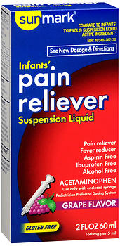 SM INFANT PAIN-FEVER 160 MG/5 GLUTEN-F,GRAPE