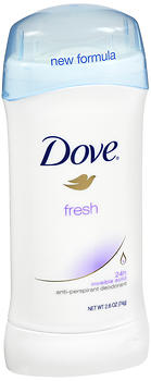 Dove Anti-Perspirant Deodorant Invisible Solid Fresh 2.6 OZ