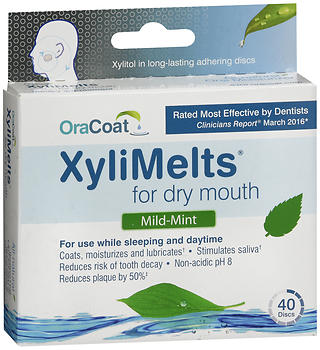 OraCoat XyliMelts for Dry Mouth Discs Mild-Mint