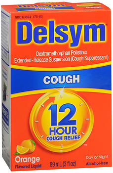 Delsym 12 Hour Cough Relief Liquid Orange 3 oz