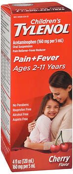 TYLENOL Children's Pain + Fever Oral Suspension Cherry Flavor 4 OZ
