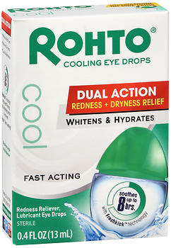 Rohto Cool Eye Drops Dual Action 0.4 OZ