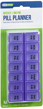 Ezy Dose Weekly/AM-PM Pill Planner