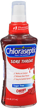 Chloraseptic Sore Throat Spray Cherry Sugar Free 6 oz