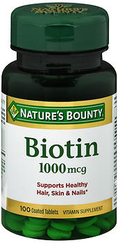 Nature's Biotin Tablet 1000mcg
