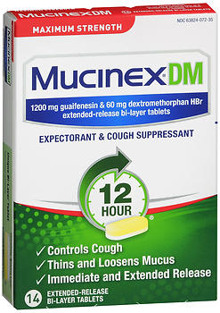 Mucinex DM Expectorant & Cough Suppressant Extended-Release Bi-Layer Tablets Maximum Strength 14 TB
