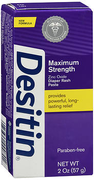 DESITIN Zinc Oxide Diaper Rash Paste Maximum Strength 2 oz