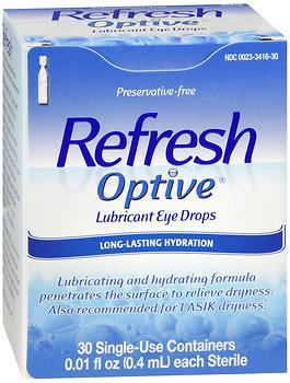 REFRESH Optive Lubricant Eye Drops Single-Use Containers