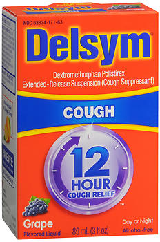Delsym 12 Hour Cough Relief Grape 3 oz