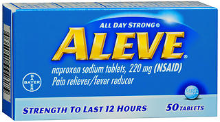 Aleve Pain Reliever/Fever Reducer Tablets 50 TB