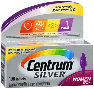 Centrum Silver Women 50+ Multivitamin/Multimineral Tablets 100 CT