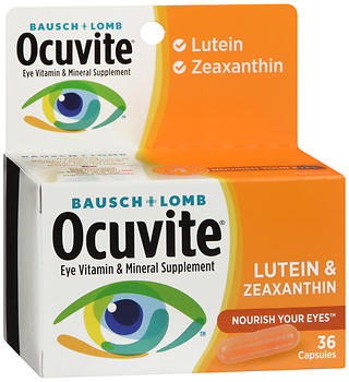 Bausch + Lomb Ocuvite Lutein & Zeaxanthin Capsules 36 CP