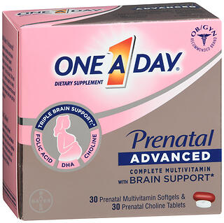 ONE A DAY PRENATAL ADVANCED 30 SOFTGELS AND 30 TABLETS