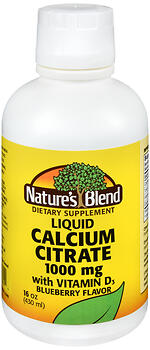 Nature's Blend Calcium Citrate With Vitamin D 16oz