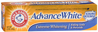 ARM & HAMMER Advance White Toothpaste Extreme Whitening Baking Soda & Peroxide 4.3 oz