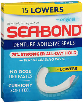 SEA-BOND Denture Adhesive Seals Lowers Original