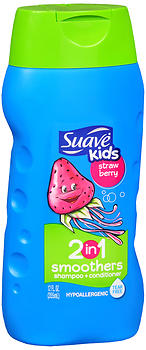 Suave Kids 2 in 1 Smoothers Shampoo + Conditioner Strawberry 12 OZ