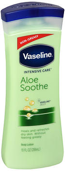 Vaseline Intensive Care Body Lotion Aloe Soothe 10 OZ