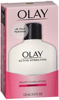 OLAY Active Hydrating Beauty Fluid Lotion Original 4 OZ