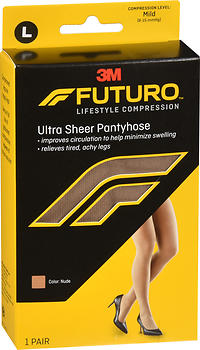 FUTURO Lifestyle Compression Ultra Sheer Pantyhose Mild SIZE L