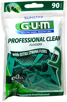 GUM Professional Clean Flossers Fresh Mint 90 CT